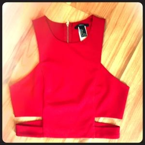 Red sz sm forever 21 sexy going out top